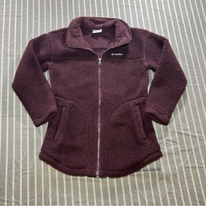 Columbia Fleece Sweater Jacket Youth M